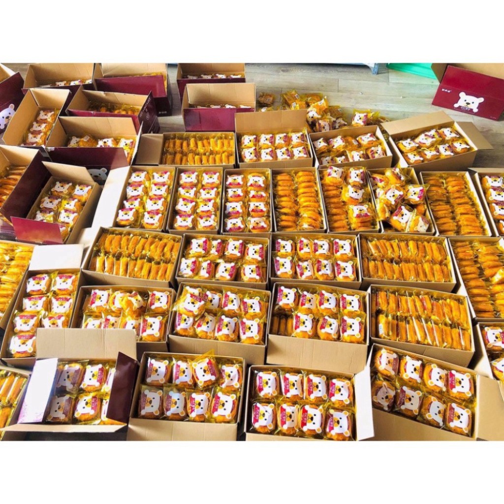 Bánh Gấu Ruốc Đài Loan Trung Quốc Hình Con Gấu Đồ Ăn Vặt Nội Địa