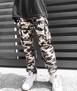 CAMO BOX PANTS ( Xám Đen Trắng)