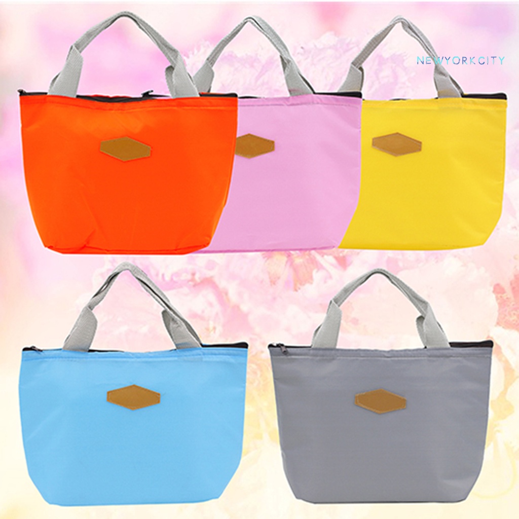Túi Đựng Hộp Cơm Trưa NYC Cách Nhiệt Chống Thấm Nước Màu Sắc Ngọt Ngào