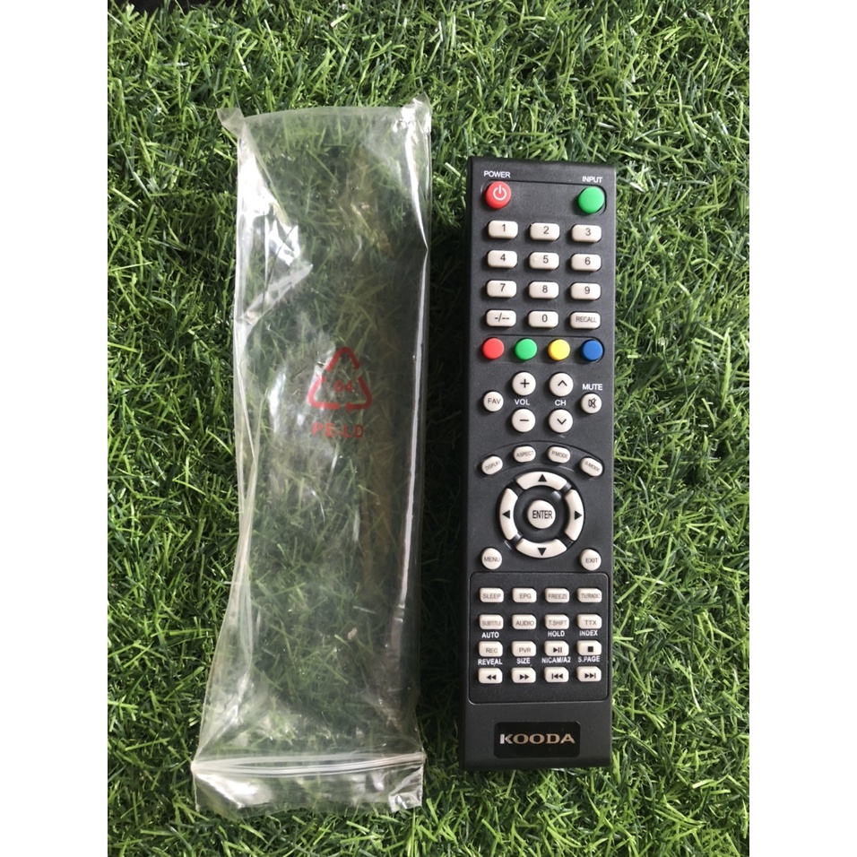 Điều khiển tivi Kooda chính hãng model Remote HD-03C loại zin theo máy - tặng kèm pin