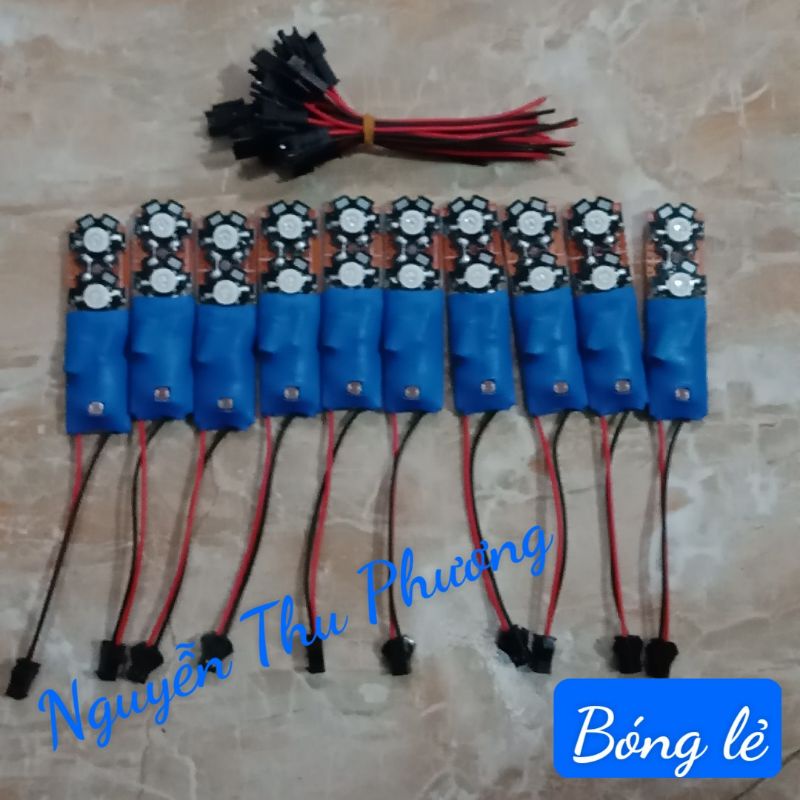 ĐÈN DIỀU 2 BÓNG, có cảm biến, sáng xanh đỏ