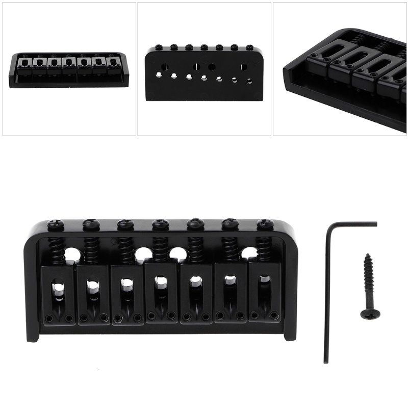 Cầu Đàn 7 Dây Cố Định Thay Thế Kèm Cờ Lê Vặn Đai Ốc Dành Cho Đàn Guitar Điện