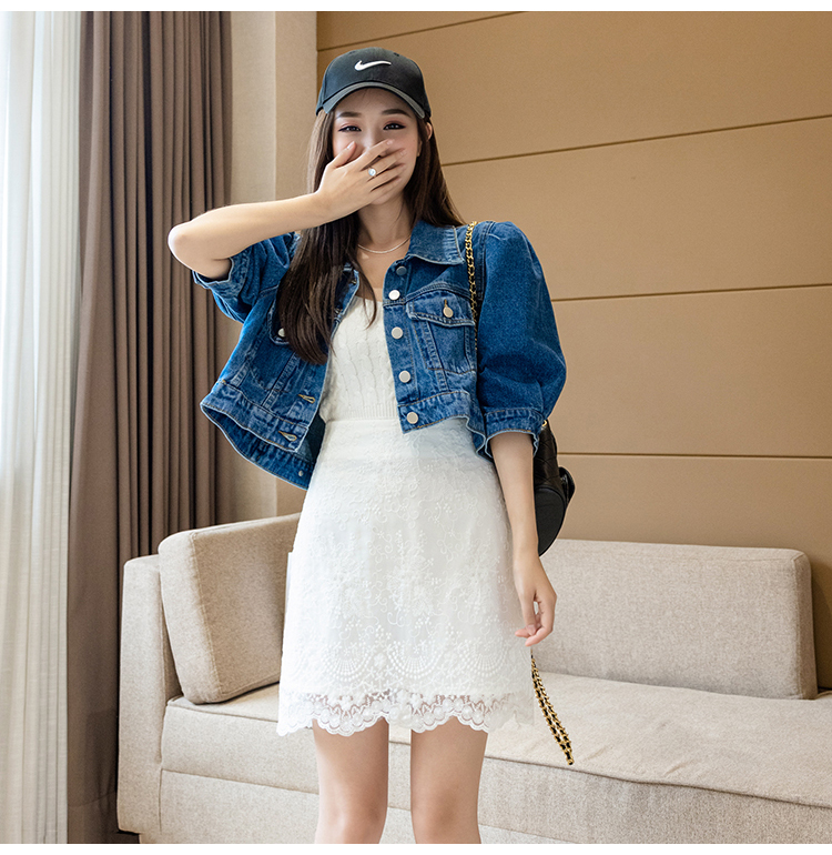 Chân Váy Chữ A Lưng Cao Phối Ren Xinh Xắn Dành Cho Nữ | BigBuy360 - bigbuy360.vn