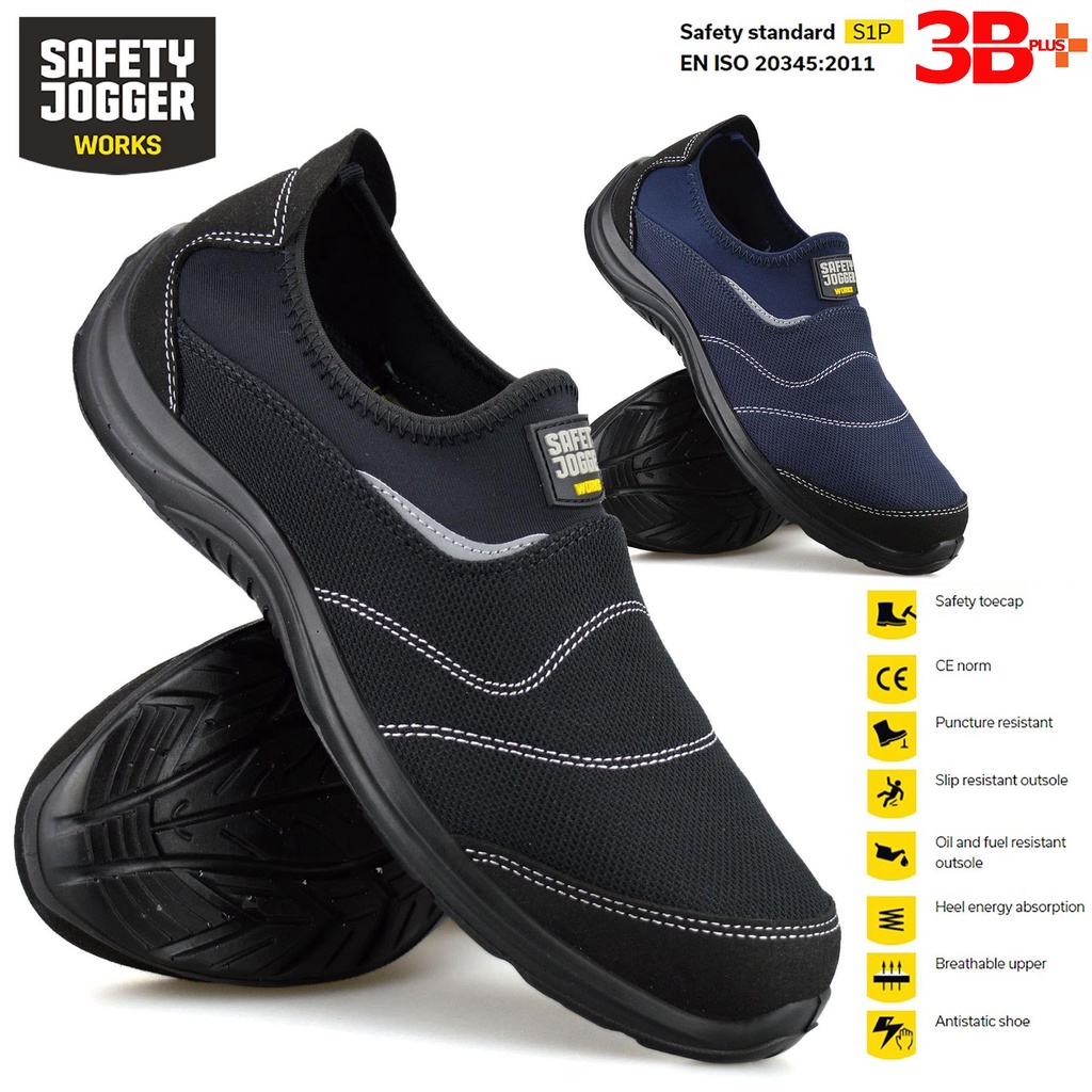 GIÀY BẢO HỘ KHÔNG DÂY DÁNG THỂ THAO JOGGER SAFETY YUKON SIÊU NHẸ | BigBuy360 - bigbuy360.vn