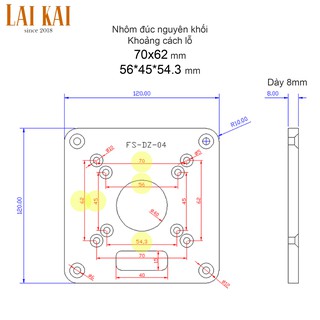 Tấm gá máy phay nhỏ FS