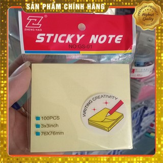 [Giá Kho]-Giấy Note Vàng 3X3-Giấy Ghi Chú-VPP Thanh Tú █▬█ █ ▀█▀