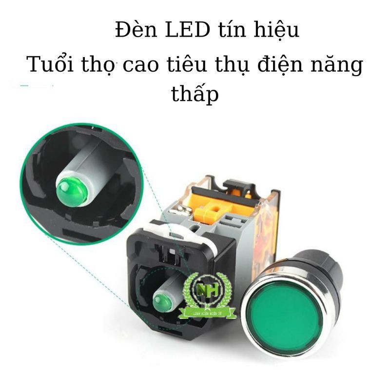 Công tắc nhấn nhả nhấn giữ có đèn LA38-11D/DS Loại Tốt