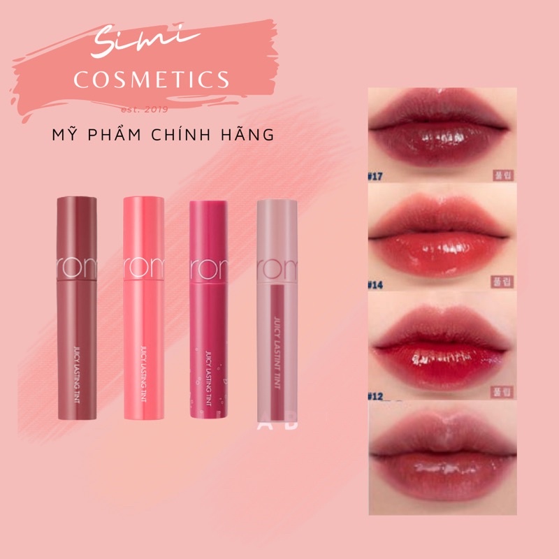 Son Tint Bóng Hàn Quốc Romand Juicy Lasting Tint