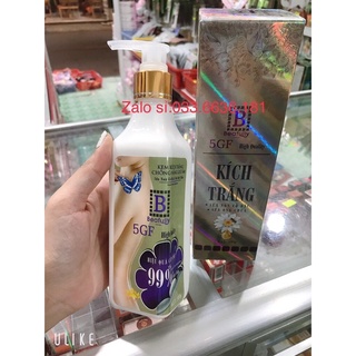 Kem kích trắng da body toàn thân 5GF chiết xuất từ sữa non cô đặc và sữa ong chúa chai 300g