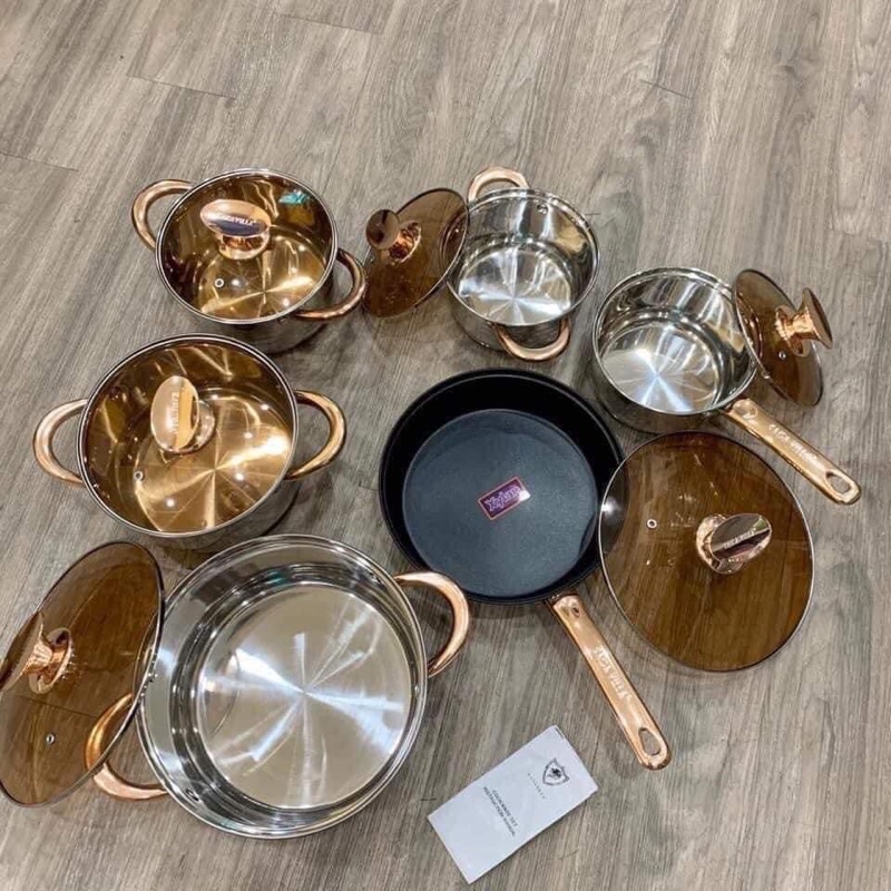 ❌❌❌ #HOT #SALE: BỘ NỒI 6 MÓN 5 đáy ENGELBERG SIÊU CẤP CHÍNH HÃNG #ĐỨC.
