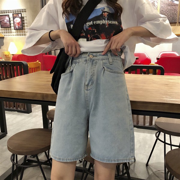 Quần short jean xanh (060133)