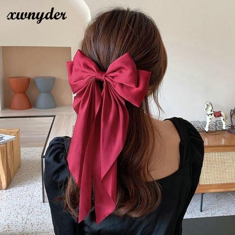 Kẹp Tóc Đính Nơ Ruy Băng Xinh Xắn Cho Bé Gái