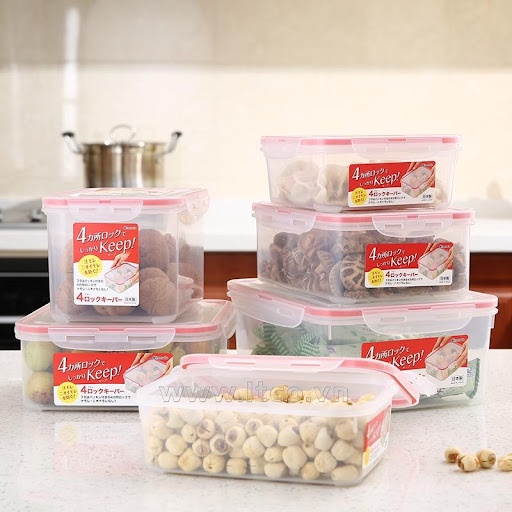 HỘP NHỰA ĐỰNG THỰC PHẨM CỦA NHẬT INOMATA (NHIỀU KÍCH CỠ) không chứa BPA, dùng được lò vi sóng - HÀNG NỘI ĐỊA NHẬT