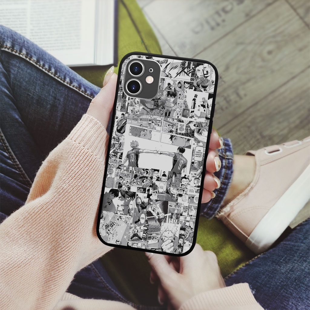 Ốp Lưng Haikyuu manga collage 2 truyện tranh cho Iphone 5 6 7 8 Plus 11 12 Pro Max X Xr PAP20210996