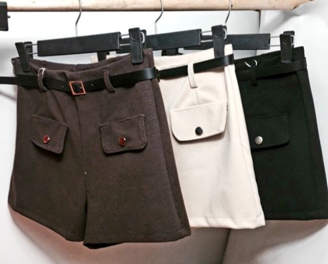 QUẦN SHORT DẠ PHỐI 2 TÚI ĐẸP FRS50K