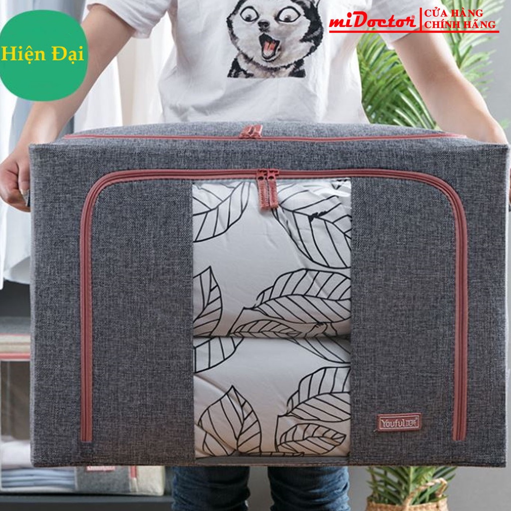 Túi Đựng Chăn Màn Khung Sắt Nhật Bản miDoctor Kích Thước Chọn Cỡ L + XL 60 x 42 x 40cm