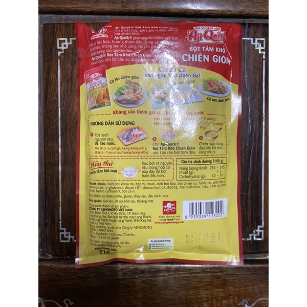 Bột Tẩm Khô Chiên Giòn Aji-Quick