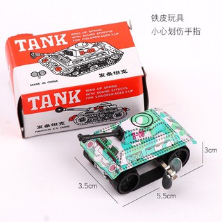 Đồ chơi xe tăng mini vặn cót, chạy trớn độc đáo cho bé
