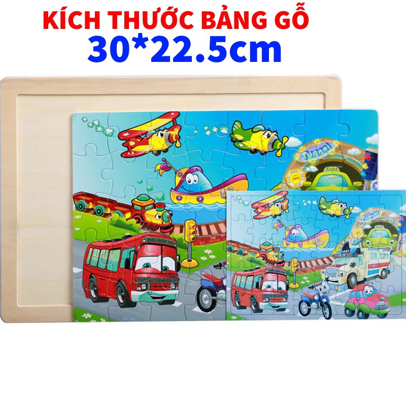 Đồ chơi xếp hình gỗ Puzzle 40 miếng ghép cho bé từ 3-10 tuổi