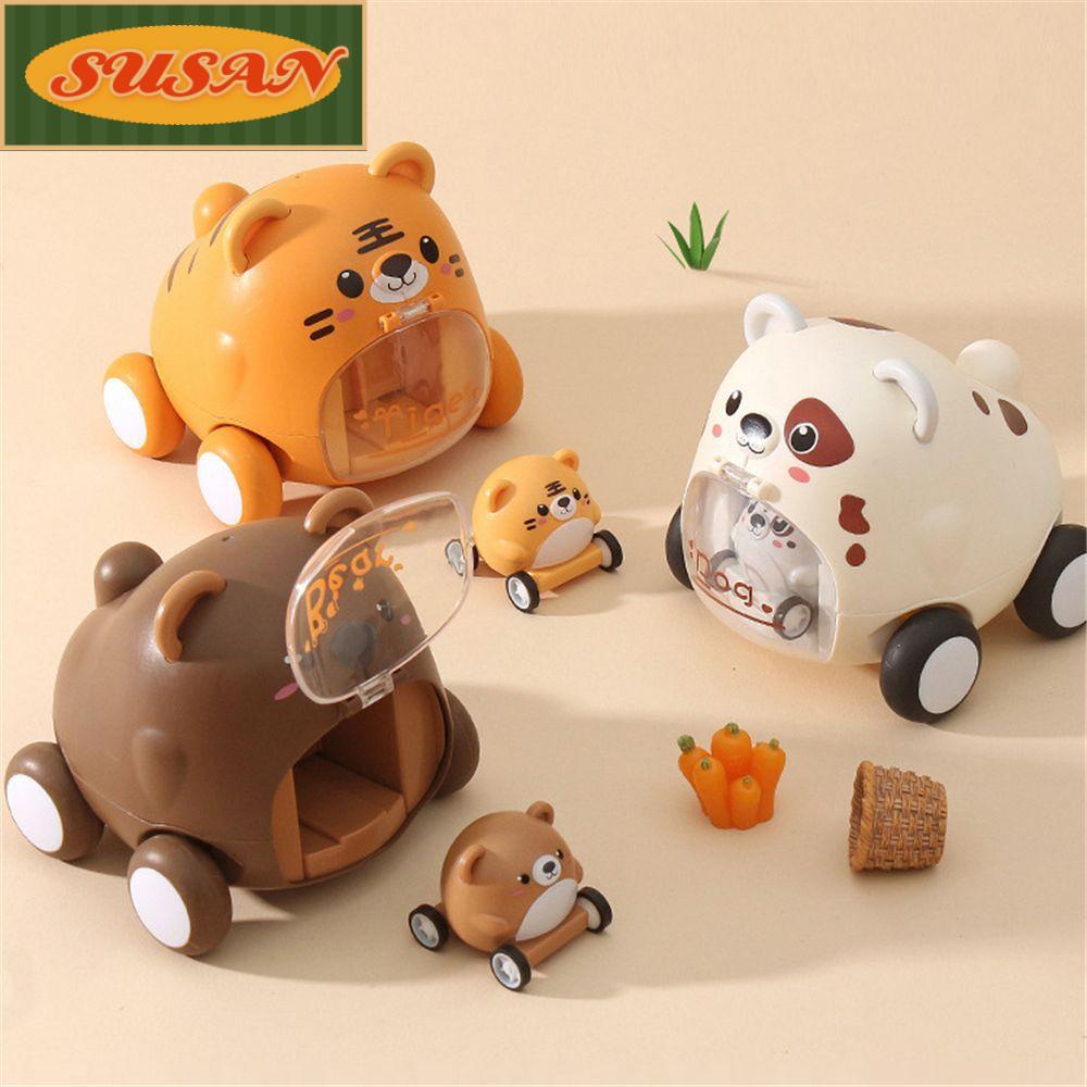 SUSANS phim hoạt hình thú cưng dễ thương máy phóng đồ chơi xe ô tô Quà trẻ em
