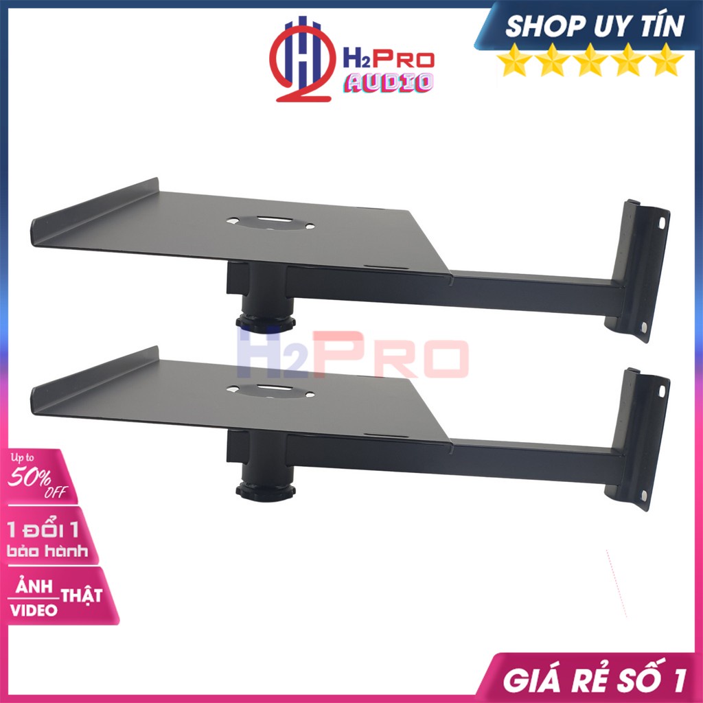 Giá Đỡ Loa Treo Tường, Giá Treo Loa Nằm Kawa MT60 Chịu Tải 60Kg/Chiếc, Dùng Cho Cả Amply, Đẩy,... - H2Pro Audio
