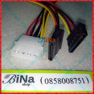 Cáp chia nguồn Molex IDE 4 pin ra 2 SATA 20cm