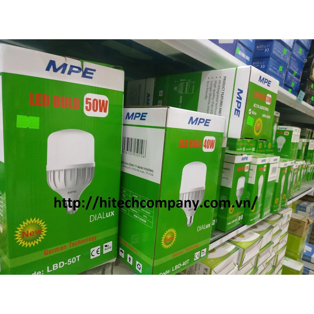 Bóng Đèn LED Bulb MPE tiêu chuẩn Châu Âu- 20w 30w 40w 50w