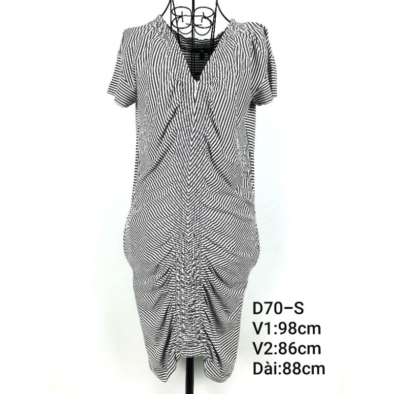 Đầm suông secondhand Nhật, dún giữa thân trước. Nhãn hiệu Gap, size S #hàng_si_tuyển #freeshipextra