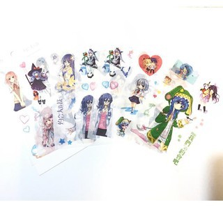 ( 6 tấm ) Ảnh dán sticker in hình THIÊN QUAN TỨ PHÚC anime chibi trang trí xinh xắn