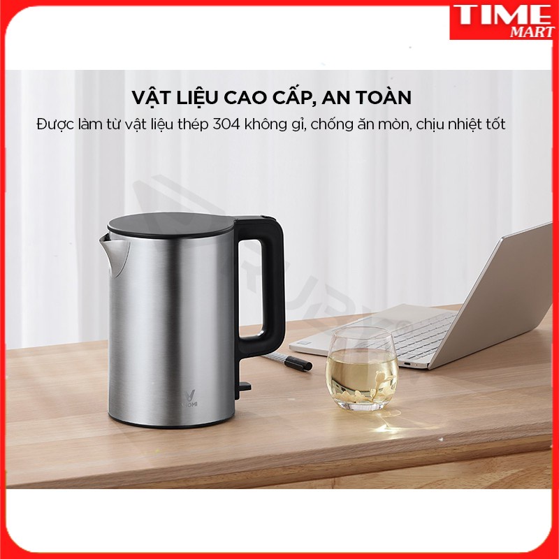 Ấm Siêu Tốc XIAOMI VIOMI YUNMI YM-K1506 1.5L Thiết Kế Tối Giản, Khả Năng Đun Sôi Nhanh Chóng [TIME_MART]
