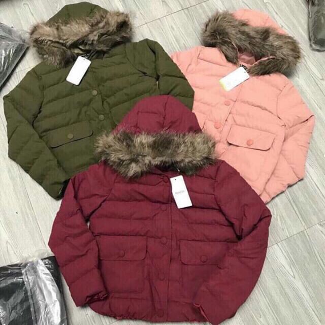 Áo phao mũ lông ảnh thật được chọn mẫu ❤️freeship ❤️