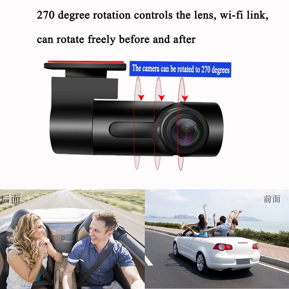 Camera Hành Trình Mini Kết Nối Wifi Cho Xe Hơi