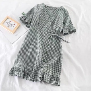 |ORDER| Váy kẻ caro Quảng châu