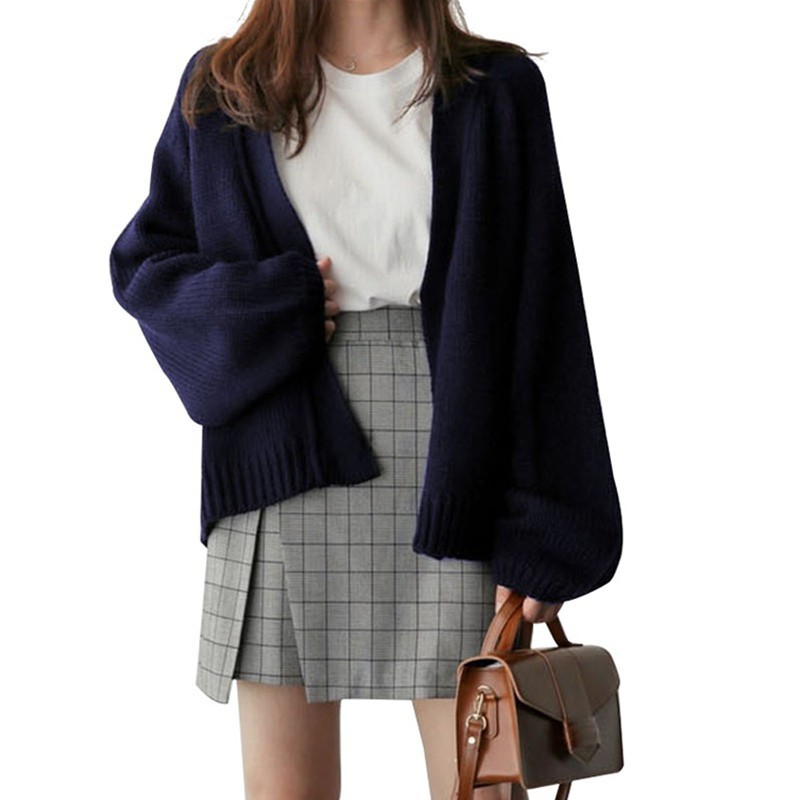 Áo Len Cardigan Nữ,Áo Cardigan Len Dáng Rộng Phong Cách Hàn Quốc | BigBuy360 - bigbuy360.vn