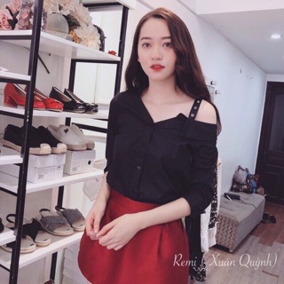 Áo sơ mi lệch vai