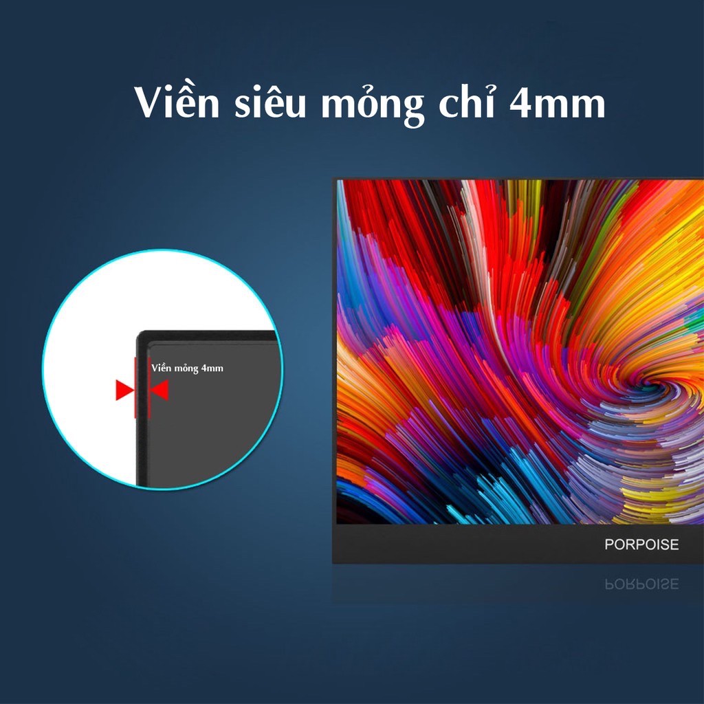 Màn hình di động PORPOISE 17.3 inch Full HD viền siêu mỏng hỗ trợ HDR | BigBuy360 - bigbuy360.vn