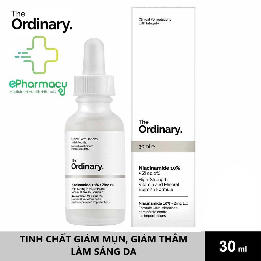 The Ordinary Niacinamide 10% + Zinc 1% - Serum The Ordinary tinh chất kiềm dầu, giảm mụn 30ml | BigBuy360 - bigbuy360.vn