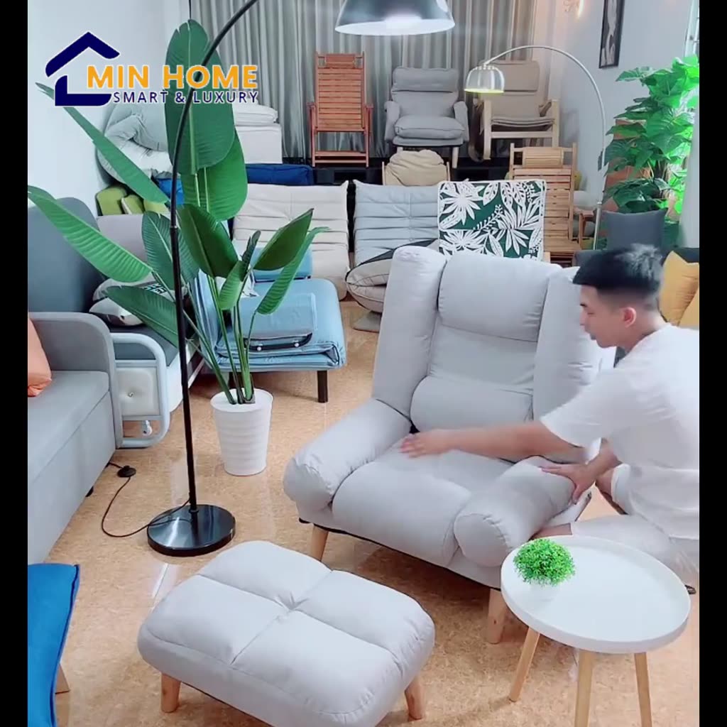 Ghế Sofa Thư Giãn, Ghế Bành, Tựa Lưng Có Thể Ngả 180 Độ Có Tặng Kèm Đôn | BigBuy360 - bigbuy360.vn