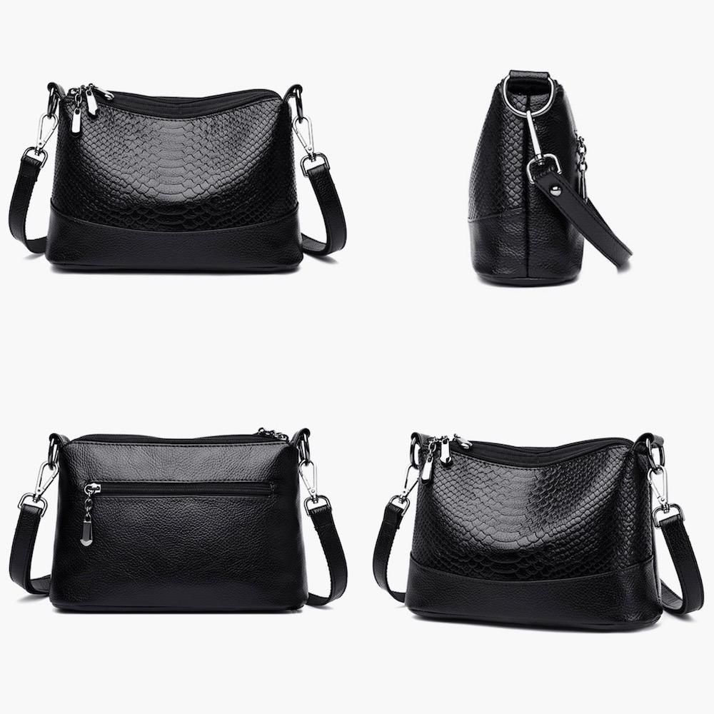 Túi Xách Da Cá Sấu Mềm Nhiều Ngăn Thời Trang Cho Phụ Nữ Trung Niên 2022