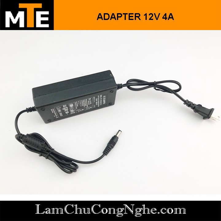 Nguồn adapter 12V 4A jack DC 5.5 * 2.1 mm