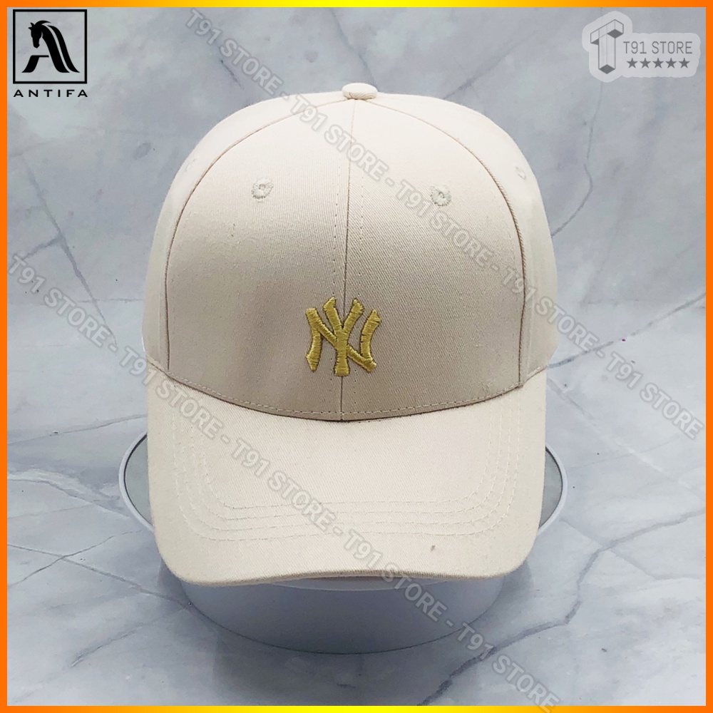 Mũ lưỡi trai N.Y chất liệu kaki, nhiều màu sắc, logo thêu sắc nét tỉ mỉ - Nón lưỡi trai Freesize phù hợp mọi đối tượng