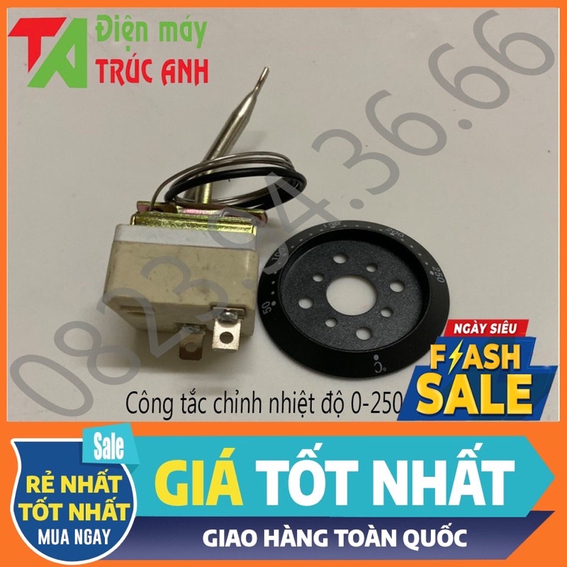 Công tắt rơ le chỉnh nhiệt độ bếp chiên máy dập nồi phở