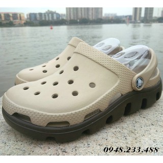 Dép sục cá sấu Cross Duet Sport Kaki (hàng có sẵn). Mã sp: SDS-K