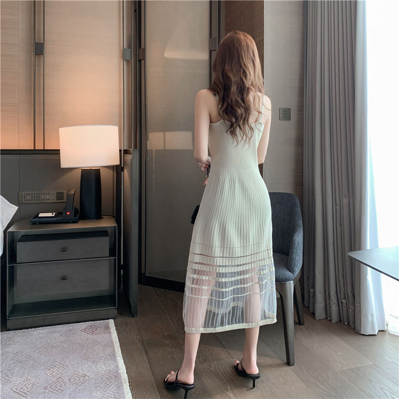 Đầm 2 Dây Chữ A Phối Lưới Thời Trang Cho Nữ | BigBuy360 - bigbuy360.vn