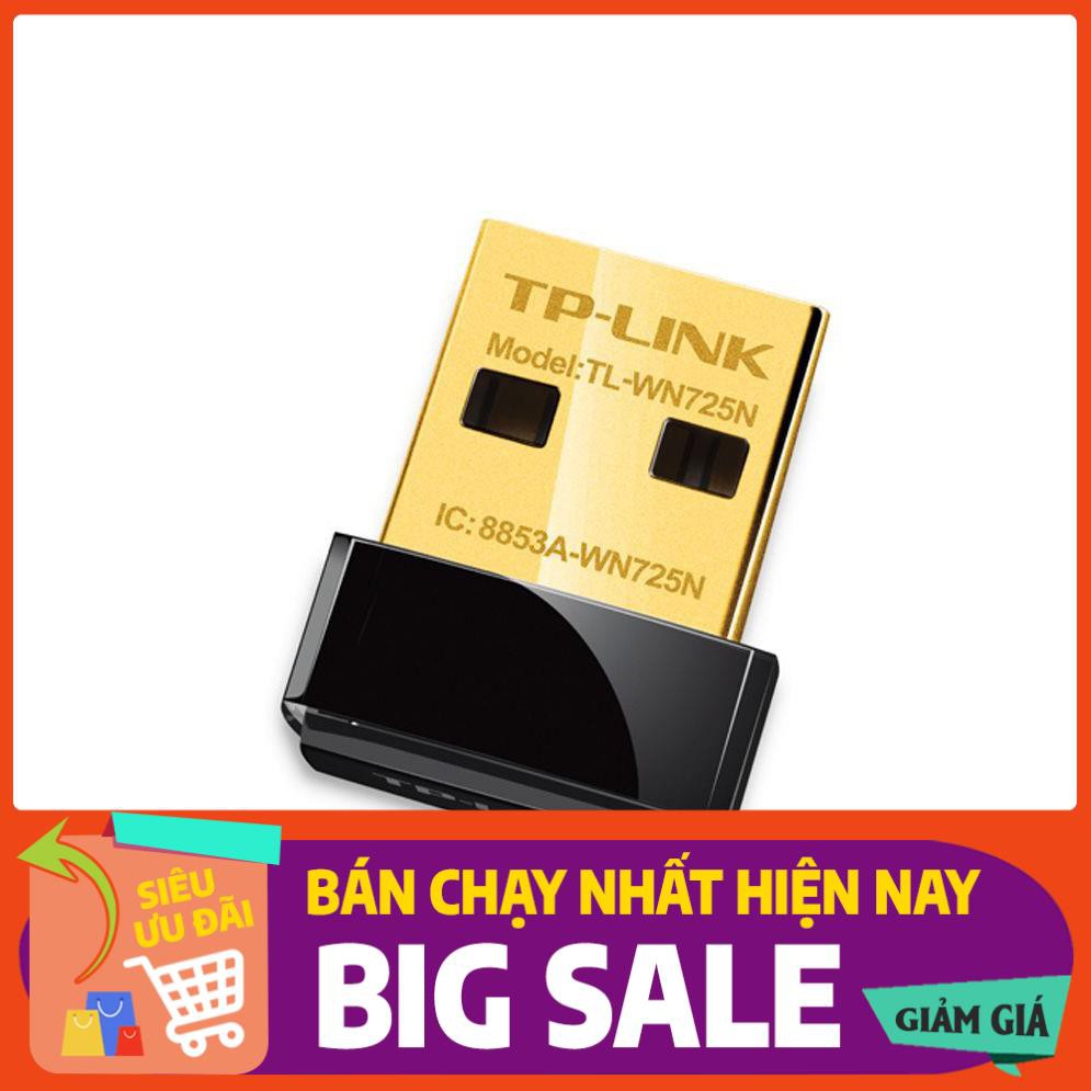 Card mạng TP-Link Wireless TL-WN725N USB chuẩn N 150Mb - Bảo hành chính hãng 24 tháng