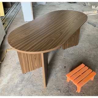 [Shop Gỗ] Bàn oval vân gỗ 100x50x45 #bànsofa
