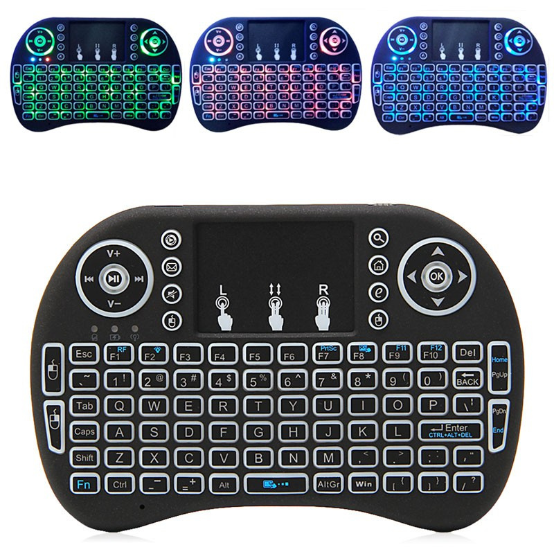 lucky* 2.4G Mini Backlit Wireless Touchpad Keyboard Air Mouse For PC Pad Android TV Box