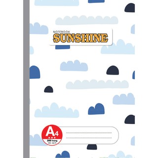 SỔ MAY GÁY SUNSHINE A4 200 TRANG