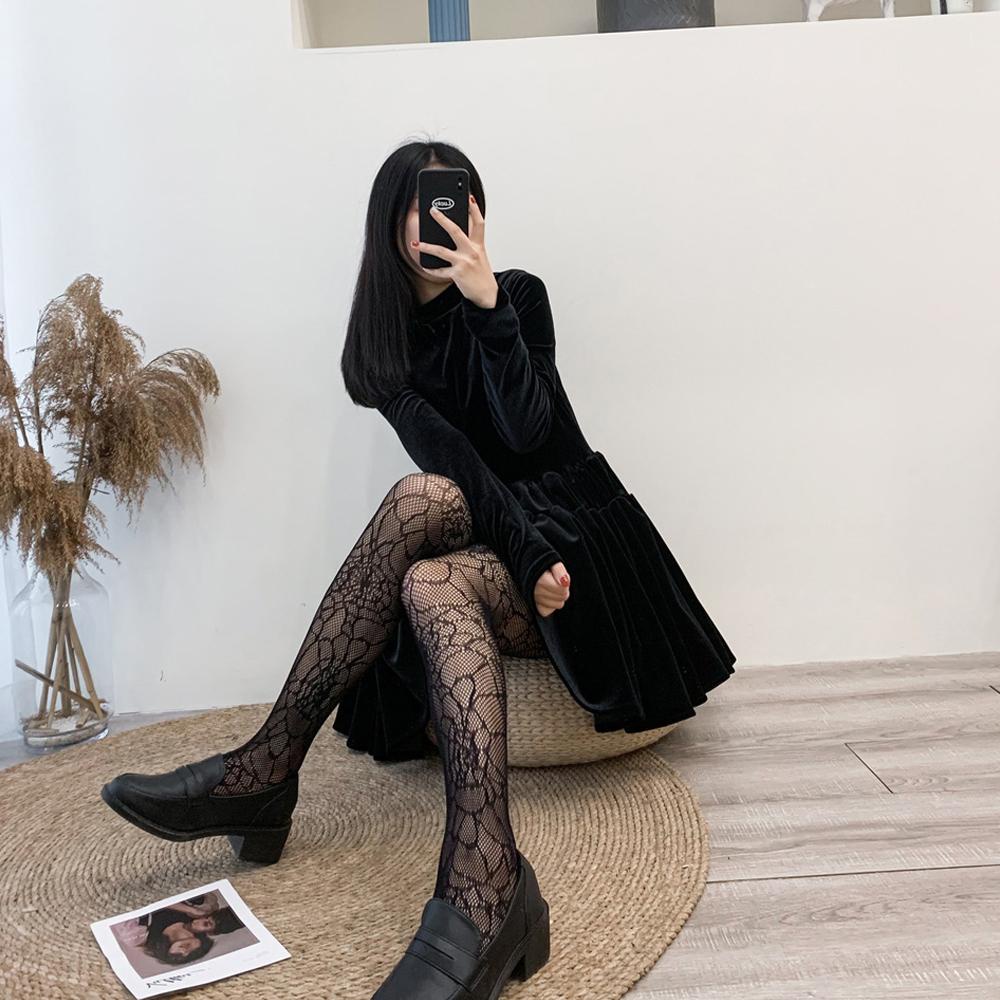 Quần Tất Lưới Xuyên Thấu Phong Cách Lolita Thời Trang Cho Nữ