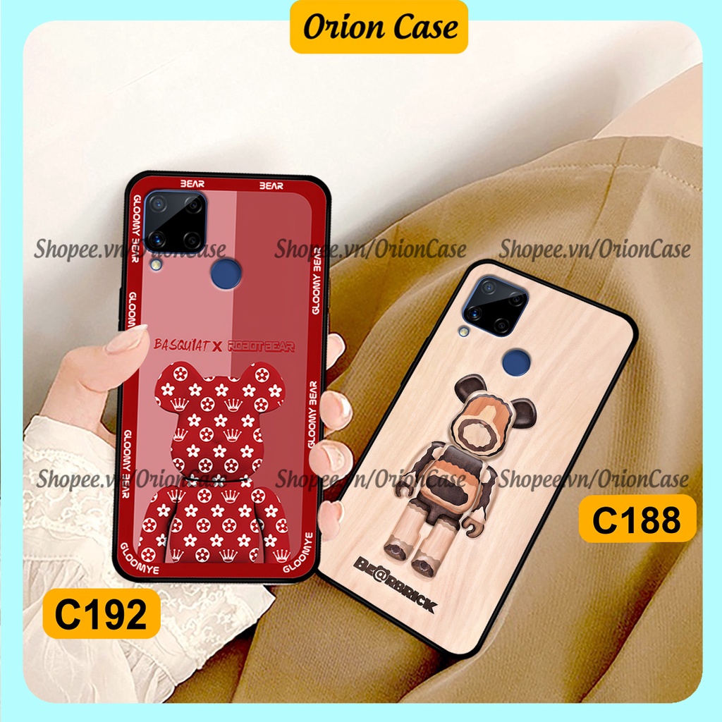 Ốp lưng Realme C12 / C15 in hình bearbrick 3D thời trang, cá tính. ốp chống sốc, bền đẹp